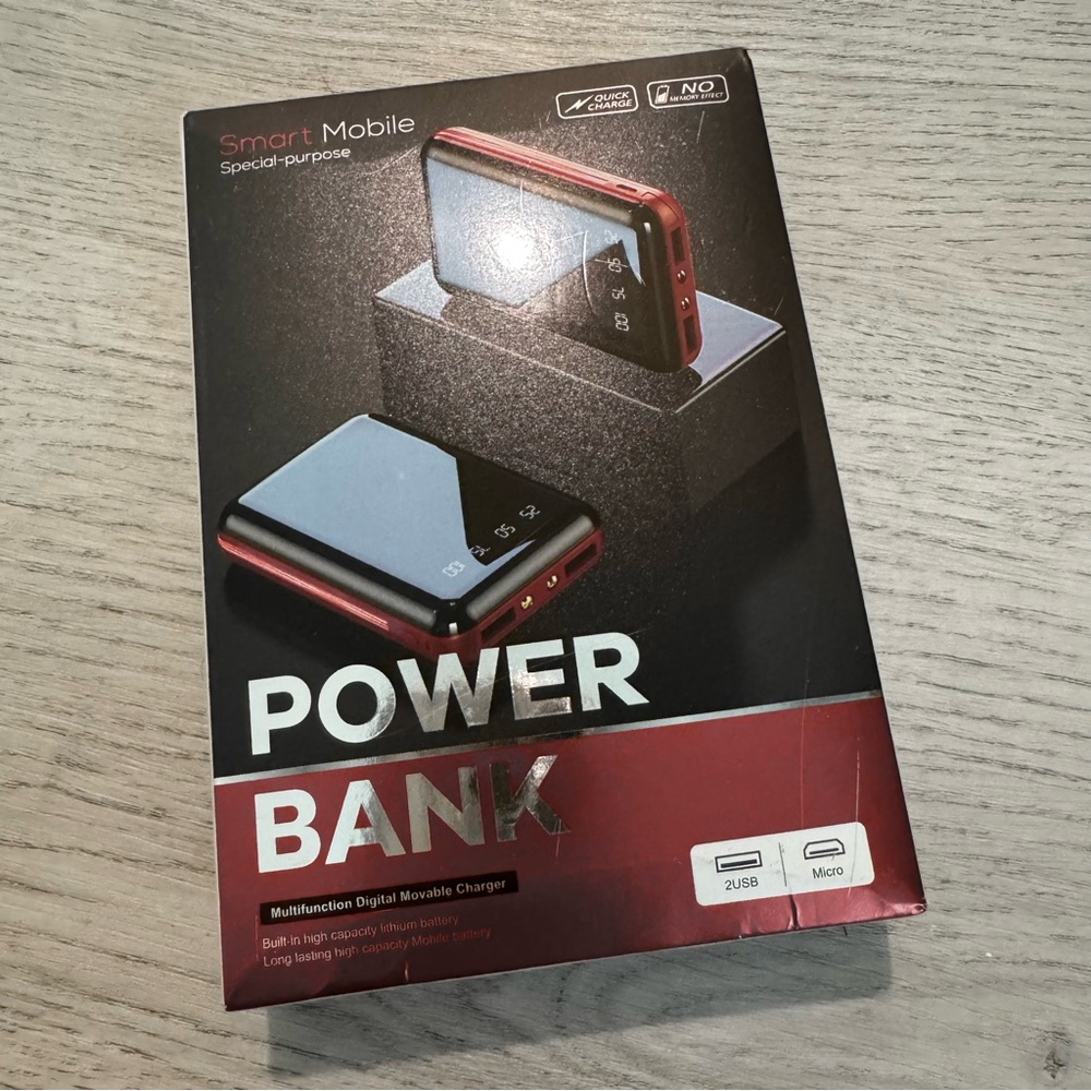 Red and Black Power Bank